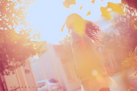 唯美意境女生阳光图片